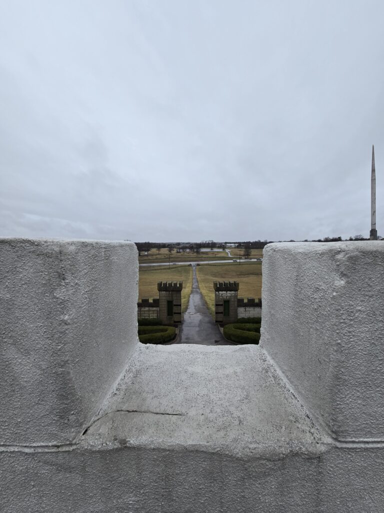 Rooftop view from castle turret